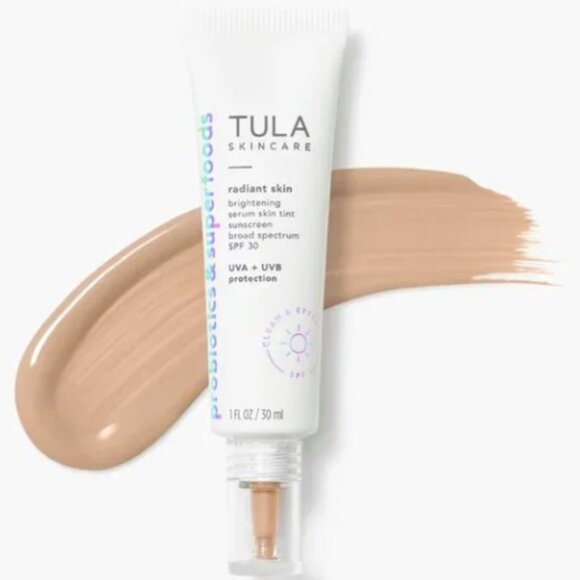 Tula Skincare Radiant Skin Brightening Serum Skin Tint SPF30 Light-Medium warm - Picture 1 of 1